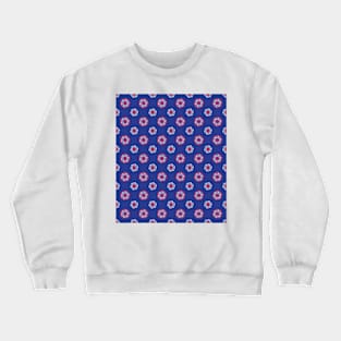 Indian Elephant Mandala Flower Blue Crewneck Sweatshirt